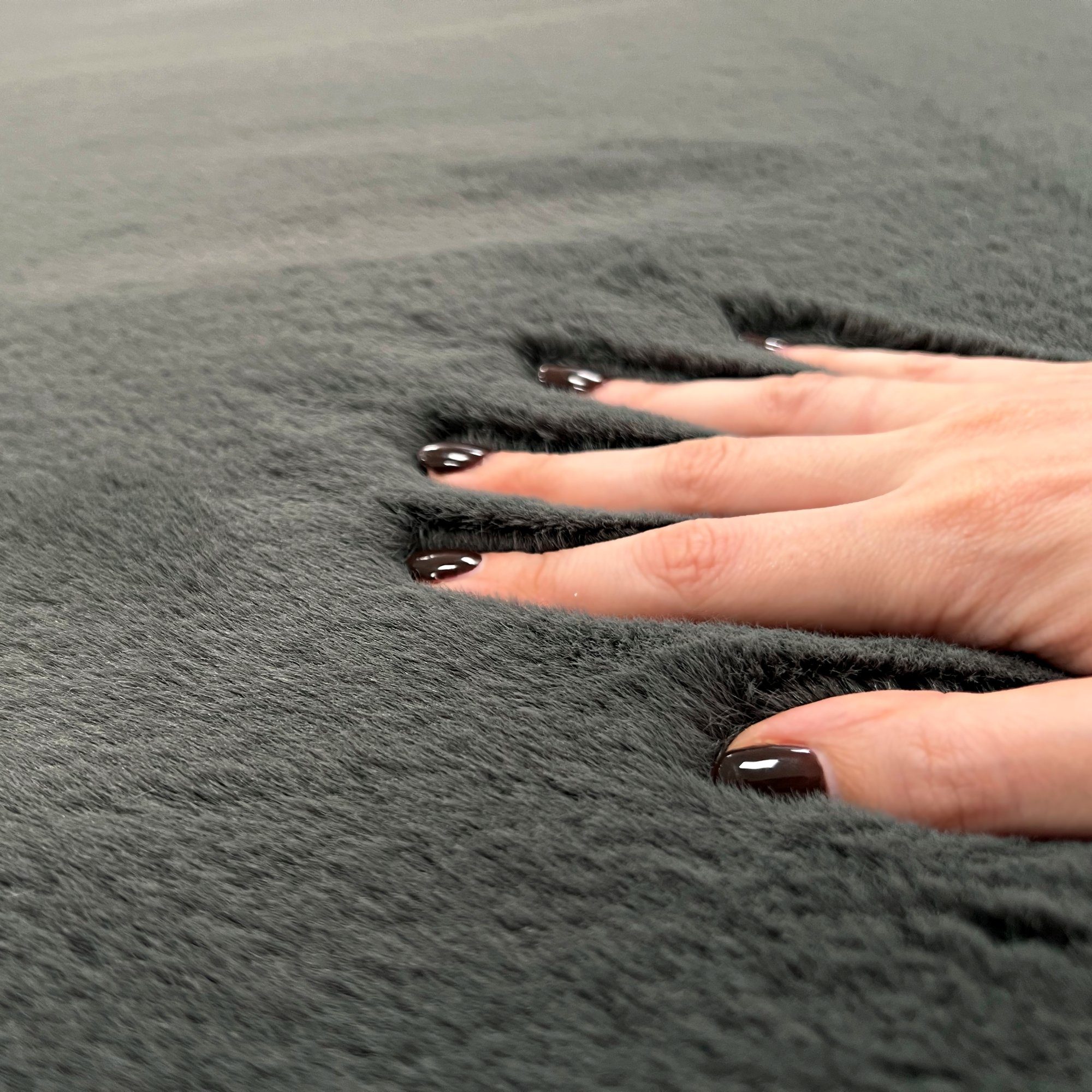 Badematte Fluffy Mozato, Höhe 25 mm, Rutschsichere Rückseite, Fußbodenheizung geeignet, Besonders weich und flauschig, Waschmaschinenfest, 2er Set, 60x80 cm & 40x60 cm, unifarben, Polyester, Kunstfell, rechteckig
