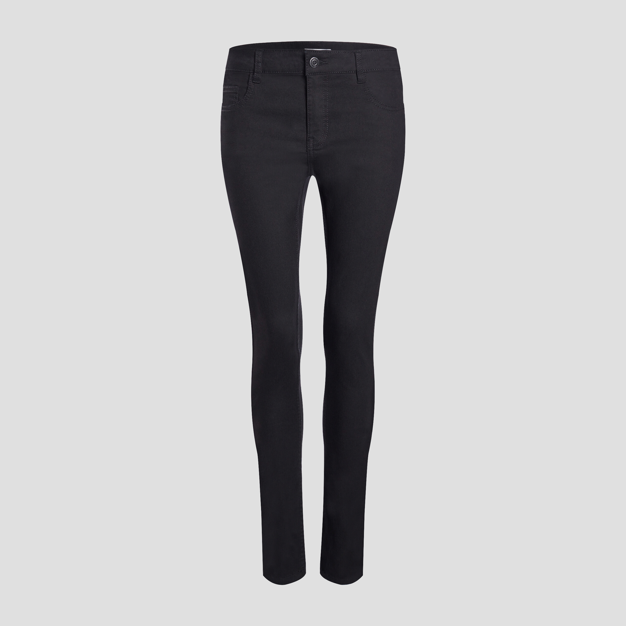 Pantalon slim taille basse noir femme | La Halle