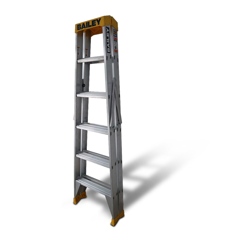 Escada de alumínio de dupla face BAILEY Step 6 Pro, 1,8 m, 150 kg, FS13963