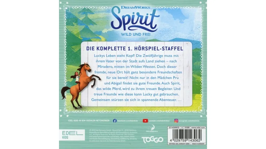 Spirit-Staffelbox(1)-Hörspiele zur TV-Serie