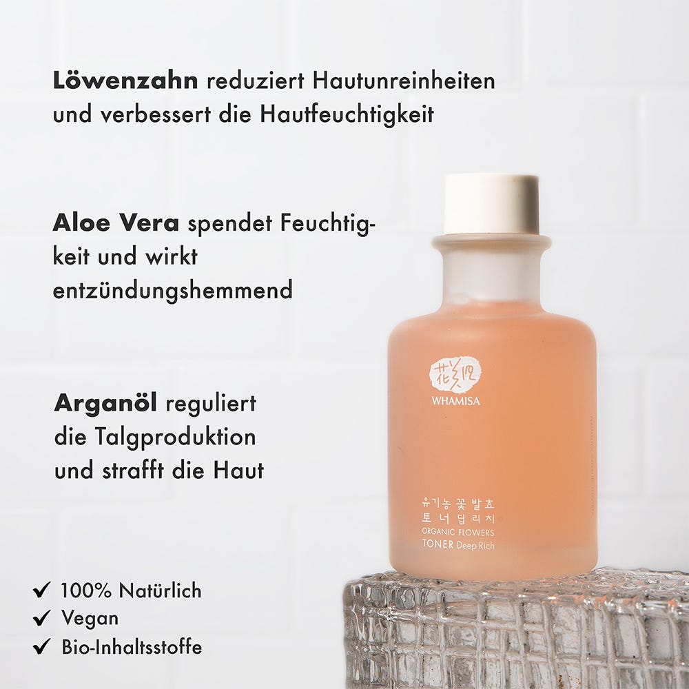 Whamisa Organic Flowers Toner Deep Rich 155 ml