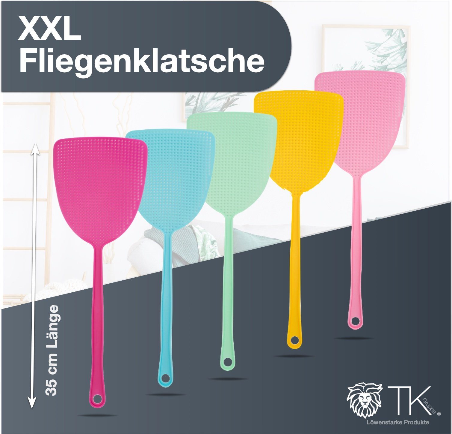 TK Gruppe Fliegenklatsche 10er Fliegenklatsche Klatsche Mückenschaber als Fliegenfänger