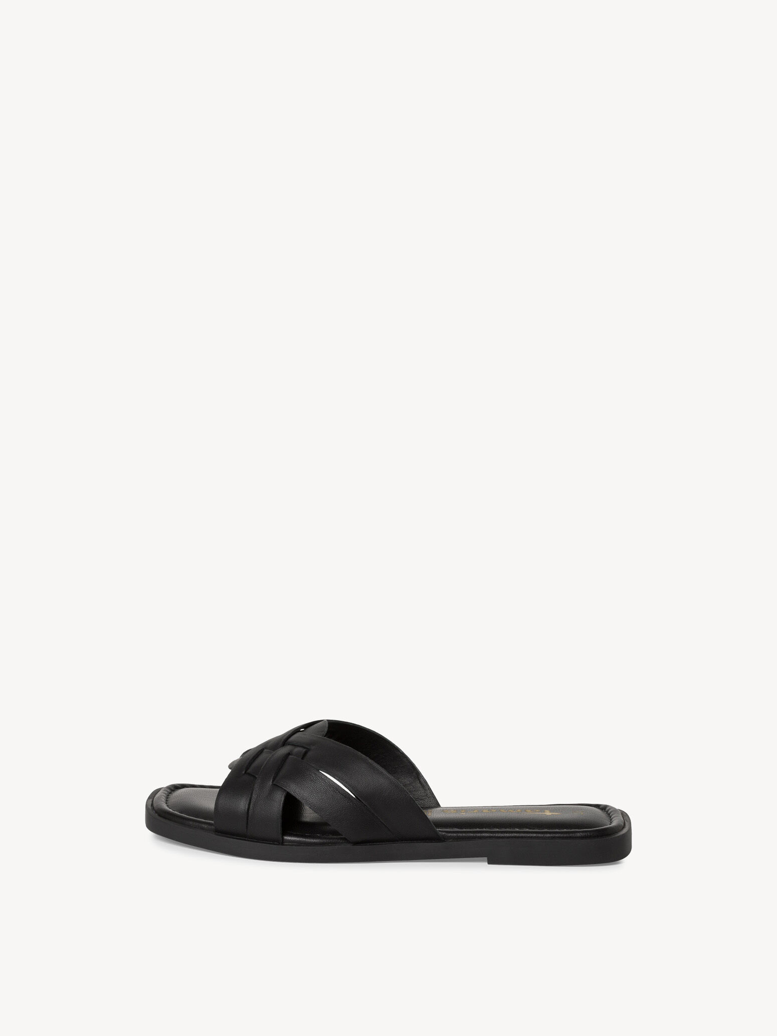 Mule en cuir - noir