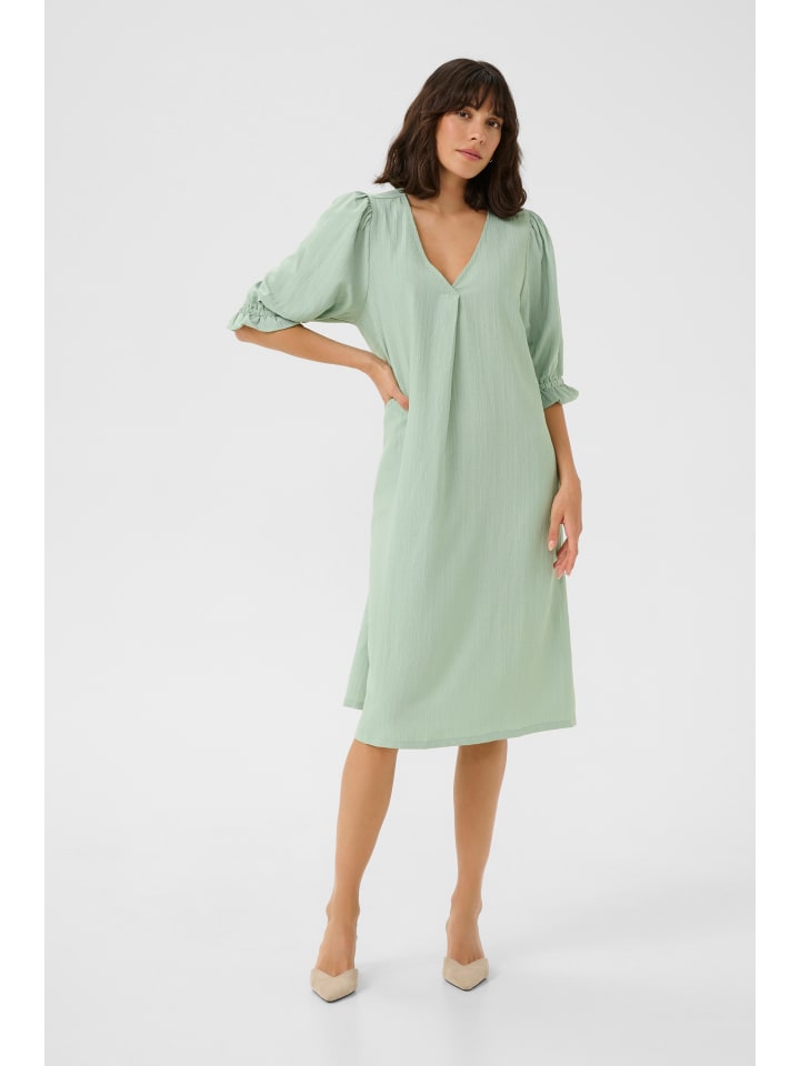 Kaffe Kleid KApaulina in Balsam Green CC günstig kaufen