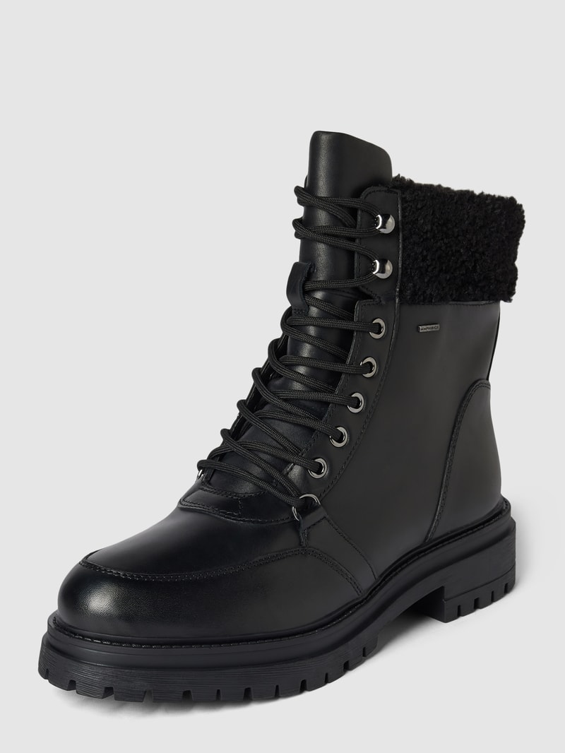 Schnürboots mit Label-Detail Modell 'IRIDEA' in schwarz