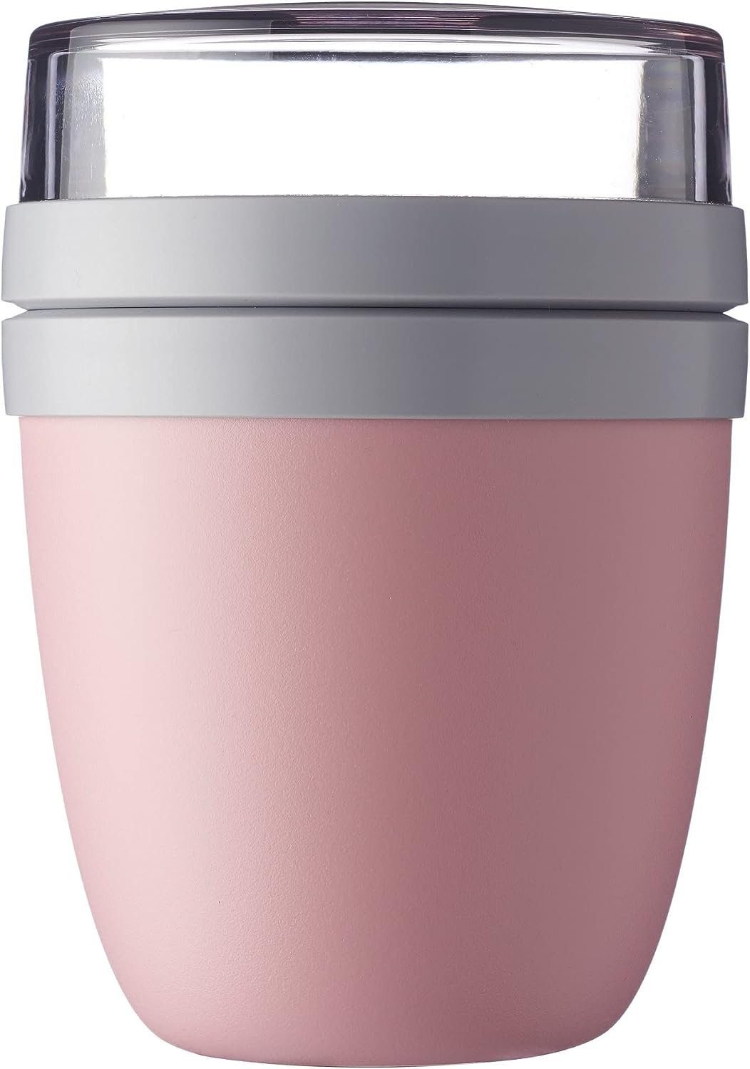 Blusmart Lunchbox Ellipse Lunchpot ø 15 cm, (Praktischer Müslibecher, Joghurtbecher, To Go Becher, 1-tlg., Fruitpot Snackpot), Spülmaschinengeeignet, Mikrowellenfest