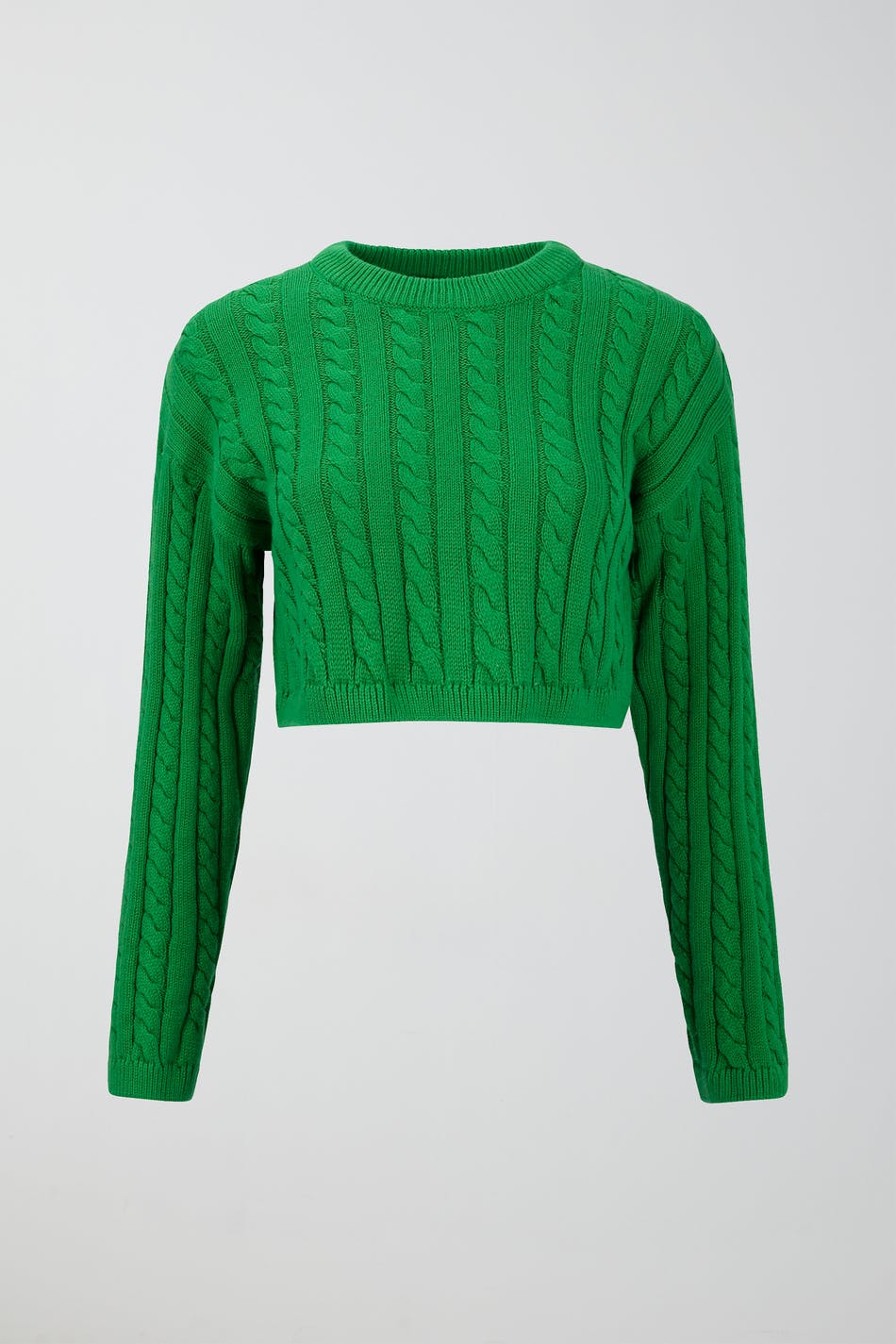 Cable knitted sweater