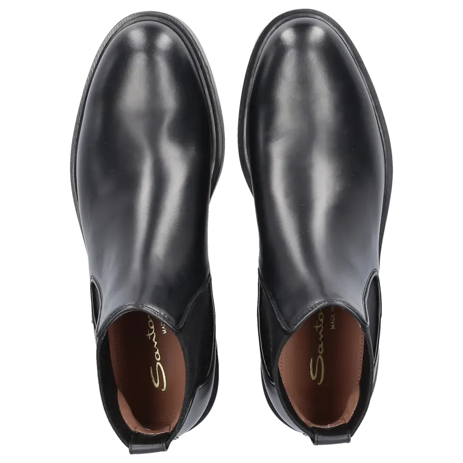 Santoni - Chelsea Boots 58932 Kalbsleder - schwarz