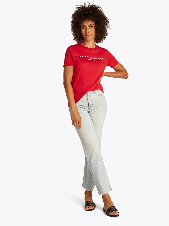 Tommy Hilfiger Shirt in Rot günstig kaufen