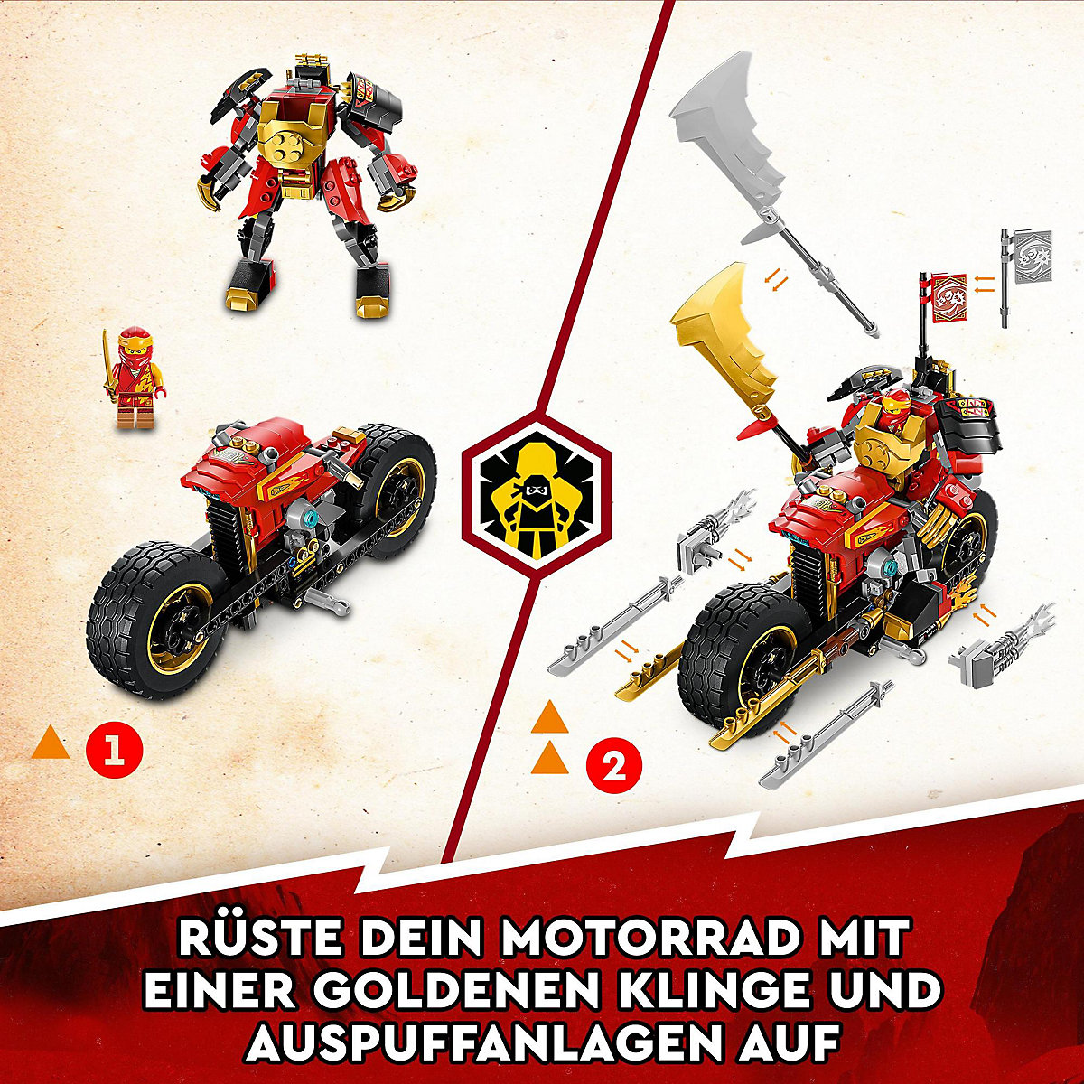 LEGO® Ninjago 71783 Kais Mech-Bike EVO
