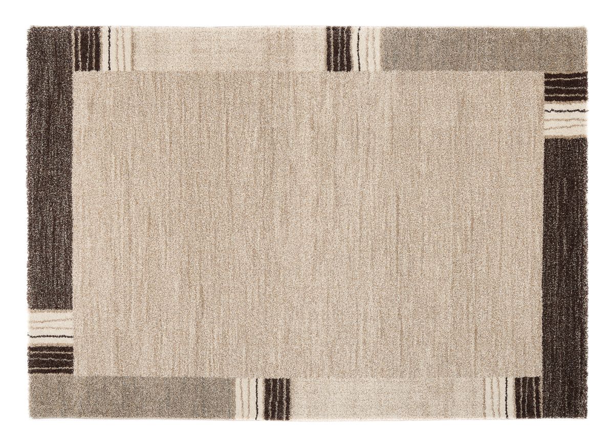 Webteppich Castle Stripe Beige Braun 160 x 230 cm