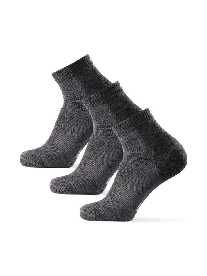 DANISH ENDURANCE Wandersocken Merino Hiking Low in grau günstig kaufen