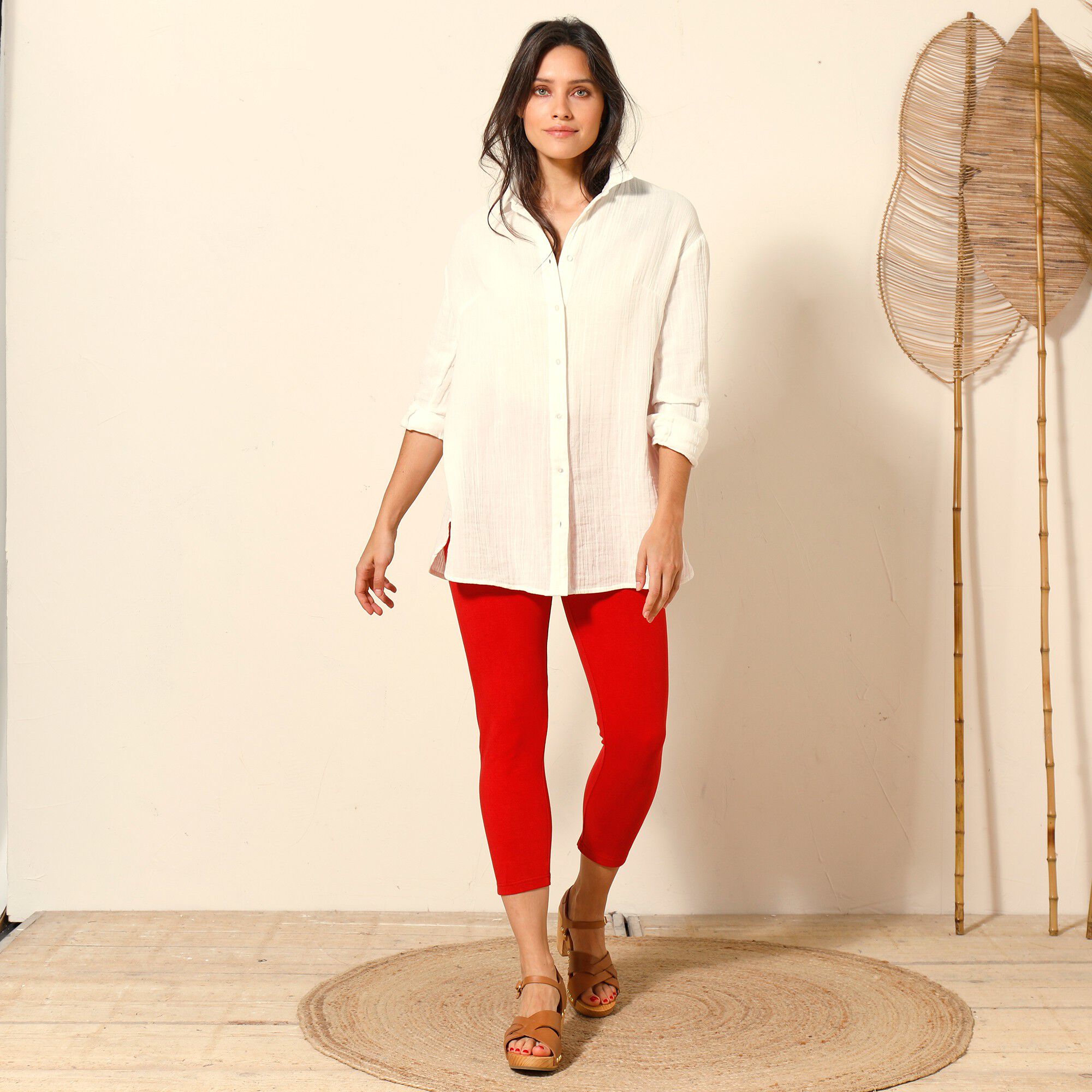 Legging 3/4 uni