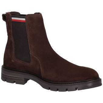 Tommy Hilfiger Corpoarte Chelsea Boots in braun