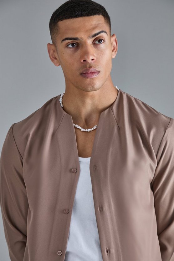Langärmliges Twill Hemd