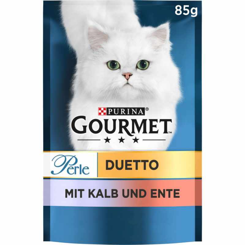 GOURMET Nassfutter GOURMET Perle Duetto 26x85g Kalb & Ente