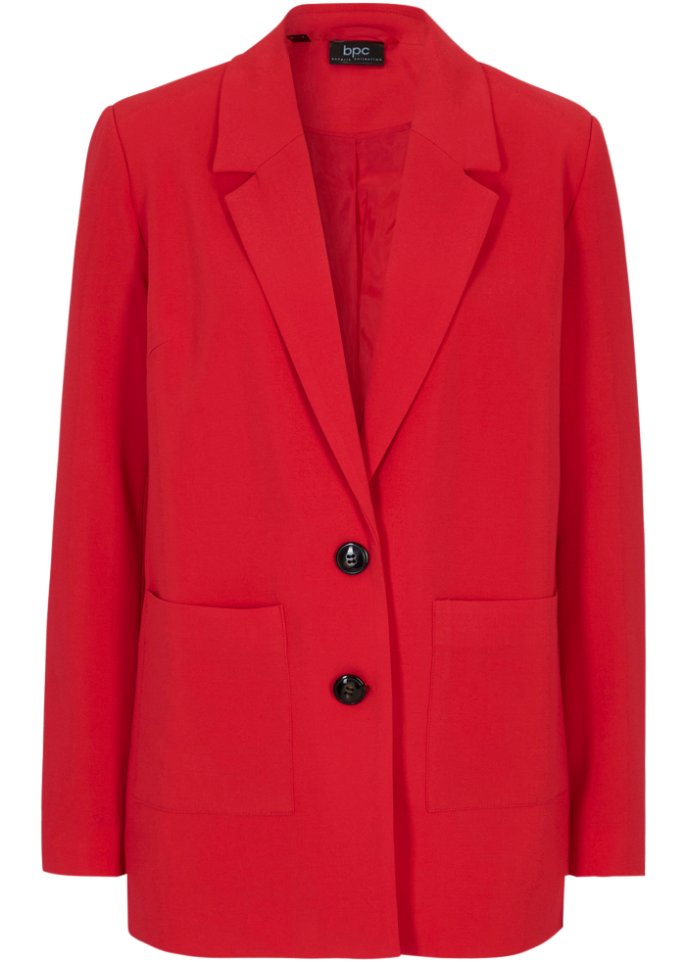 Lockerer Blazer mit aufgesetzten Taschen
