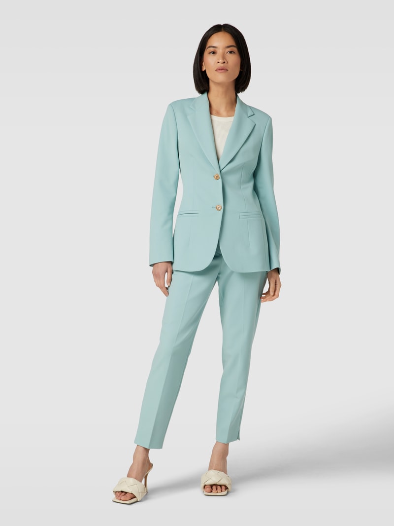 Blazer mit Paspeltaschen in helltürkis