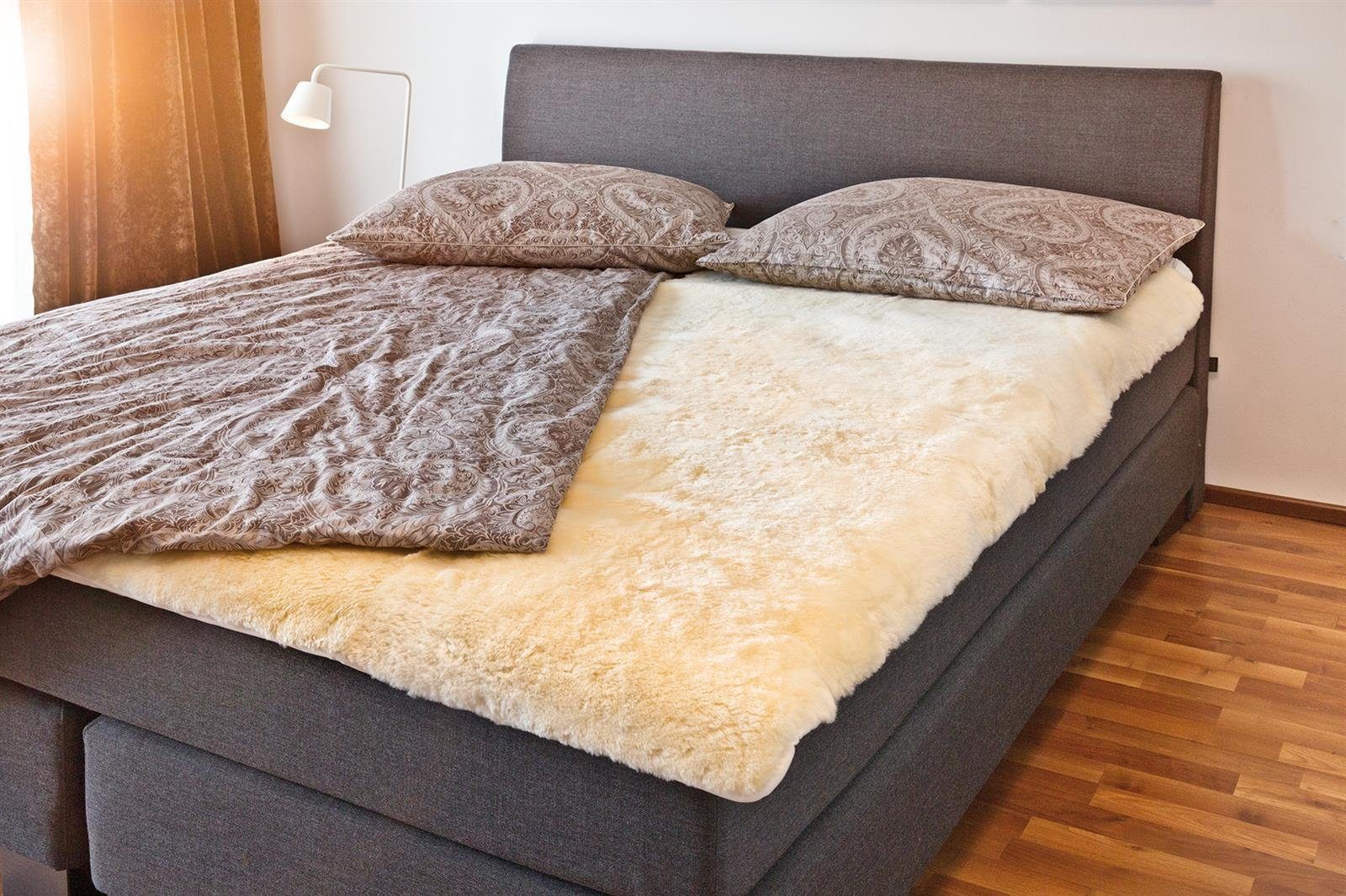 Fellhof Fellkissen Fellhof Lammfell Betteinlage Komfort Bett-Auflage Unterbett