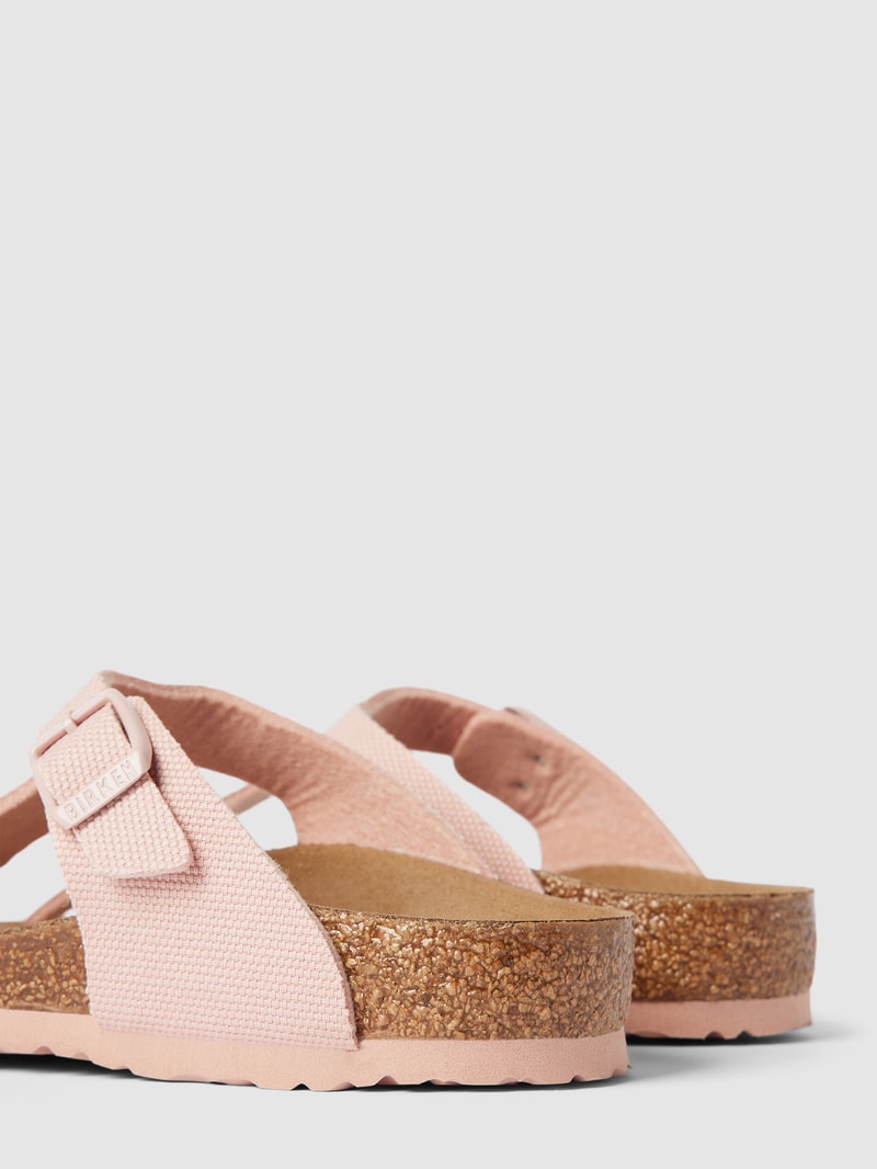 Zehentrenner mit Label-Detail Modell 'Gizeh' in rosé