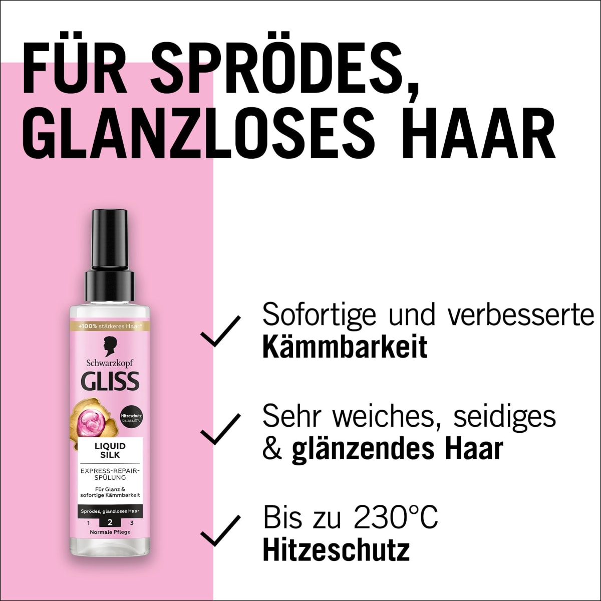 Sprüh-Conditioner Express-Repair Liquid Silk, 200 ml
