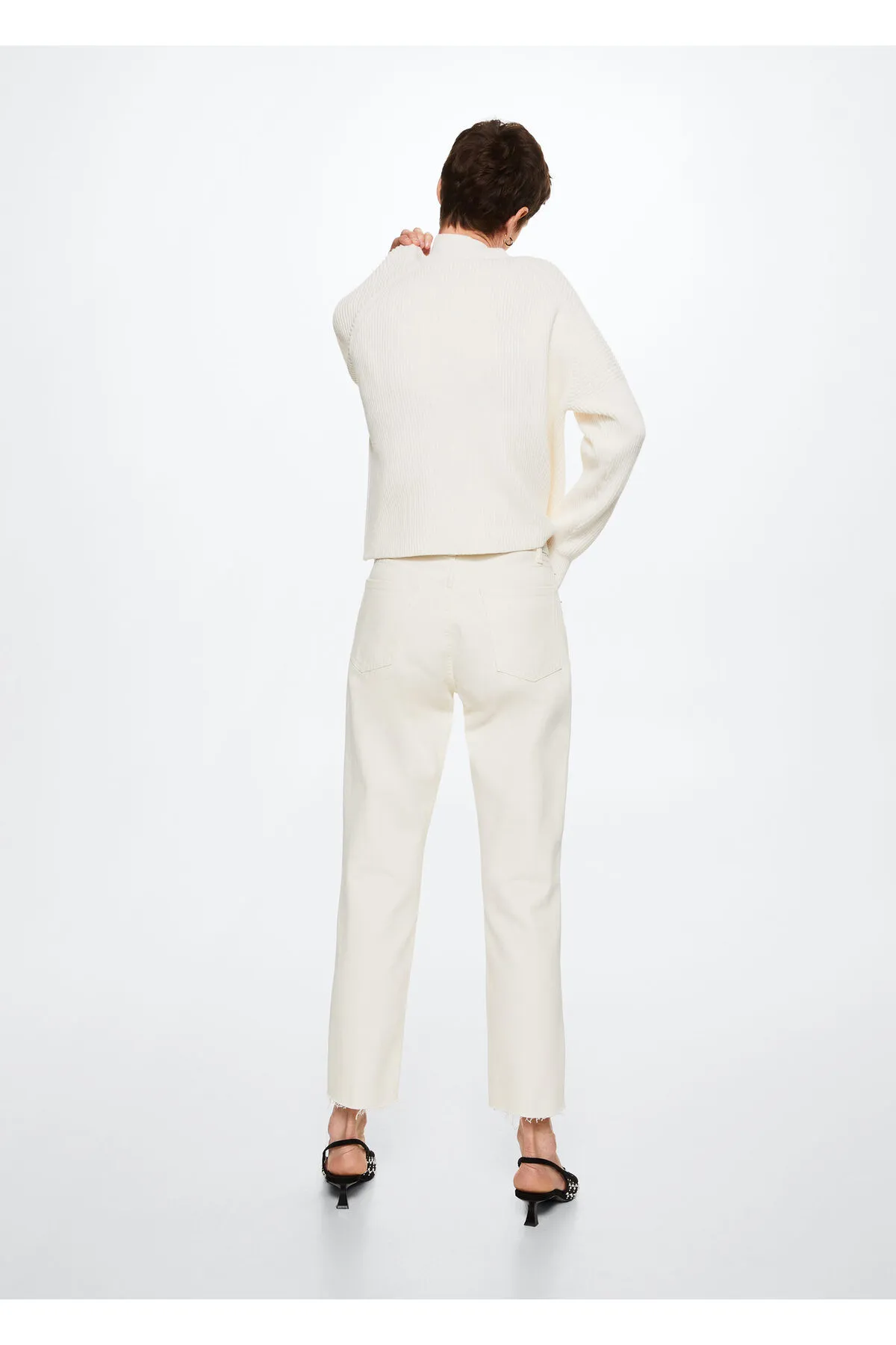 MANGO  Ecru Damenjeans 37083834
