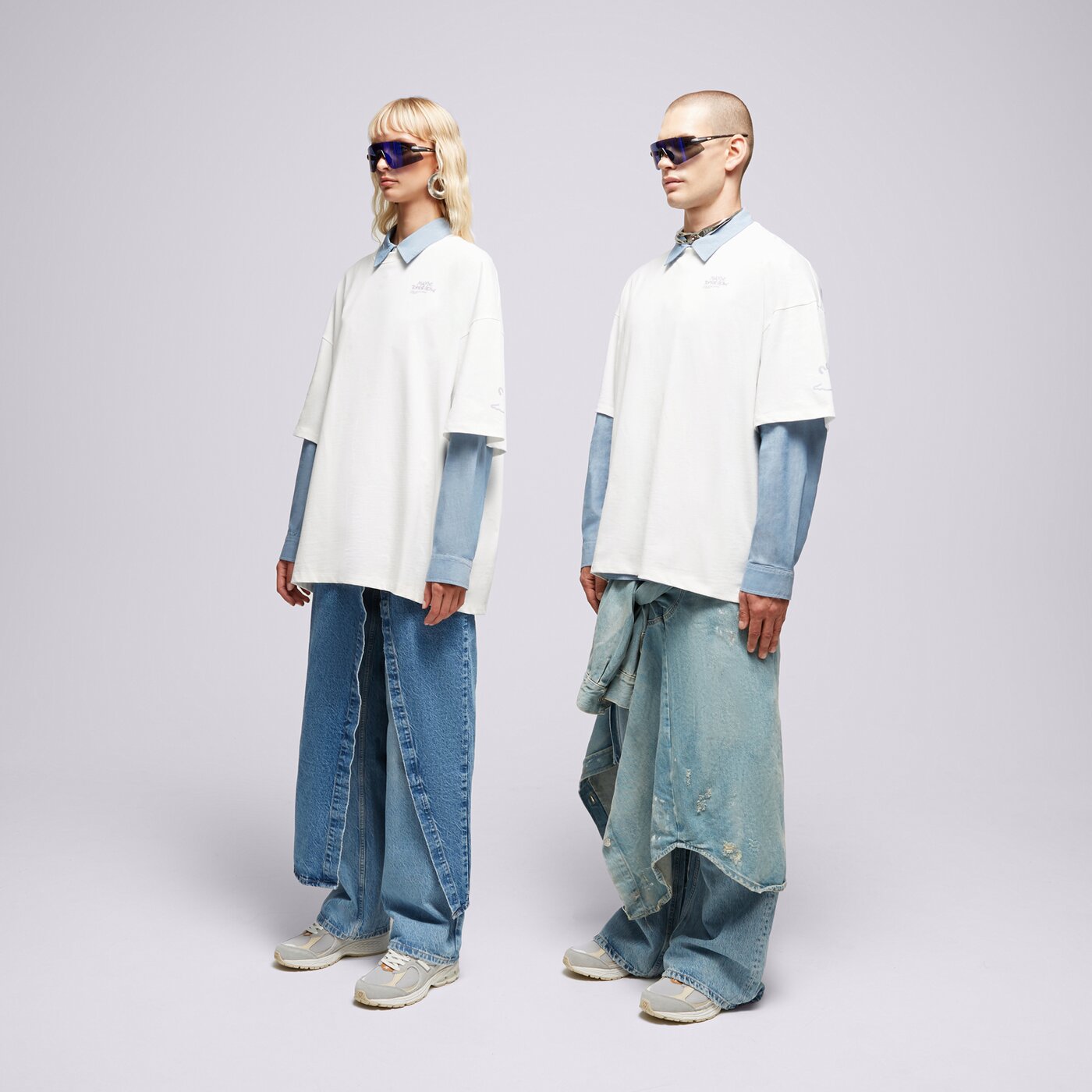 S.NOW JOB SIZEER T SHIRT “MAYBE”-NATURAL WHITE Weiß