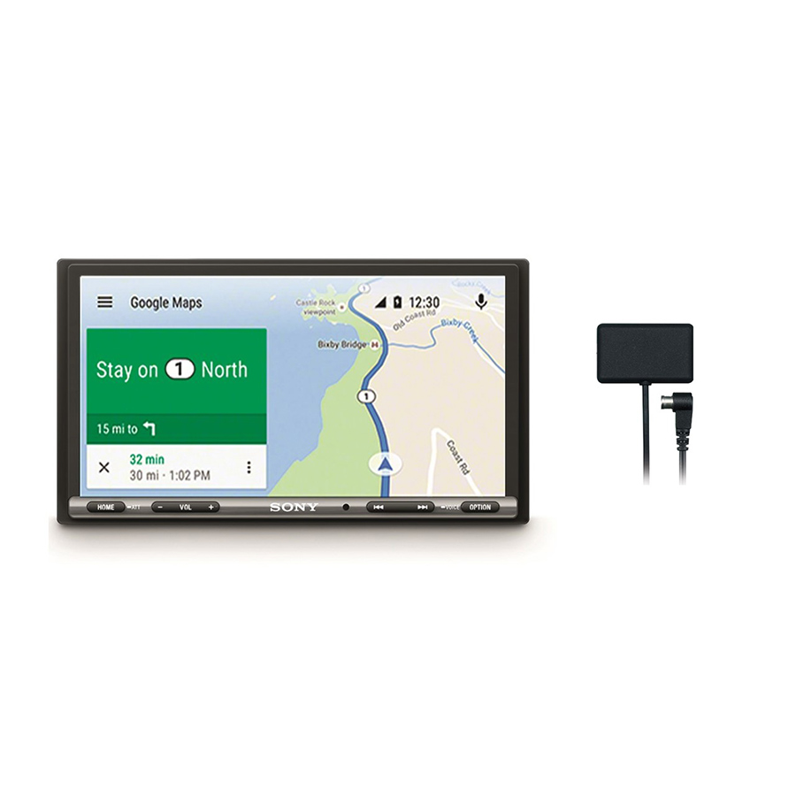 Sony XAV-AX3005ANT Autoradio/Mediacenter mit Sprachsteuerung, DAB-Empfänger, Bluetooth, 17,7 cm (6,95") Touchscreen-Display, Apple CarPlay/Android Auto, Navigation, 2-DIN - ATU