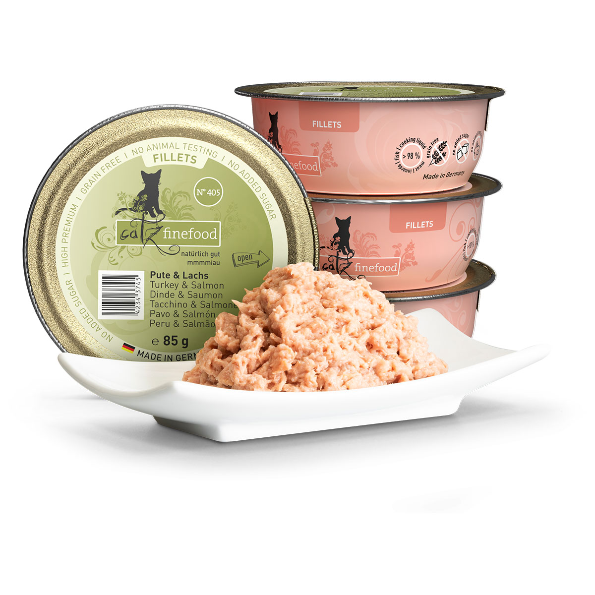 catz finefood Fillets N°405 Pute & Lachs in Jelly bei ZooRoyal