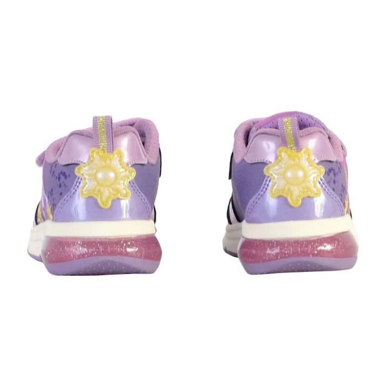 Basket Cuir Enfant Geox Spaceclub violet