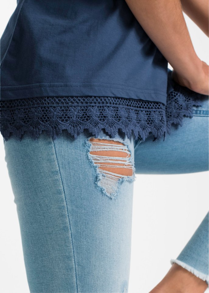 Top mit Spitze (2er-Pack)