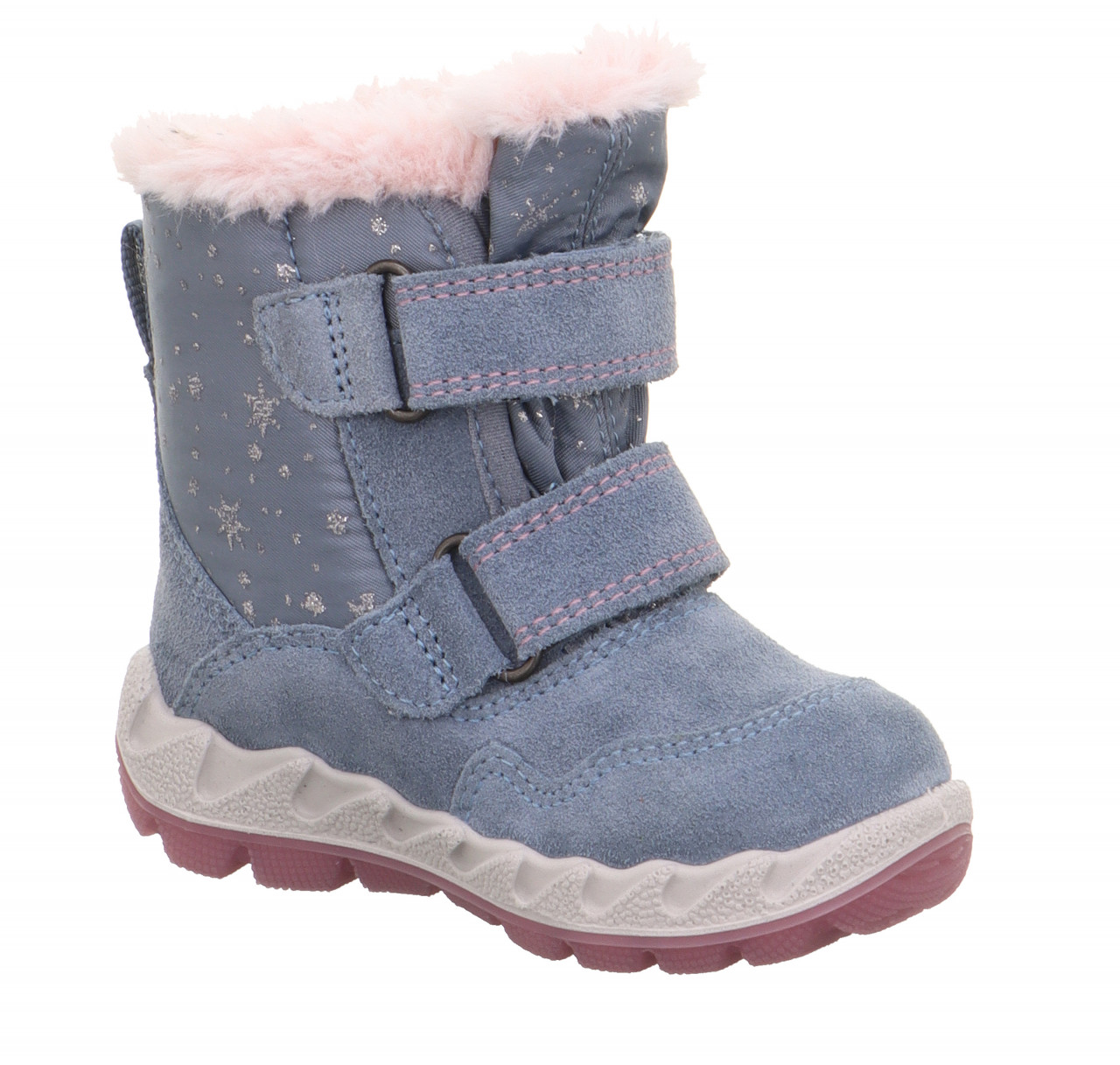 ICEBIRD - Blau/Rosa Boots mit Klettverschluss