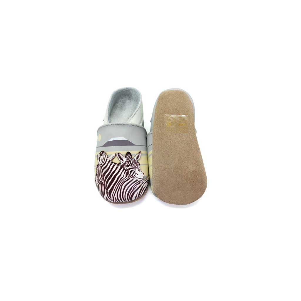 Lait et Miel Zebra Krabbelschuhe