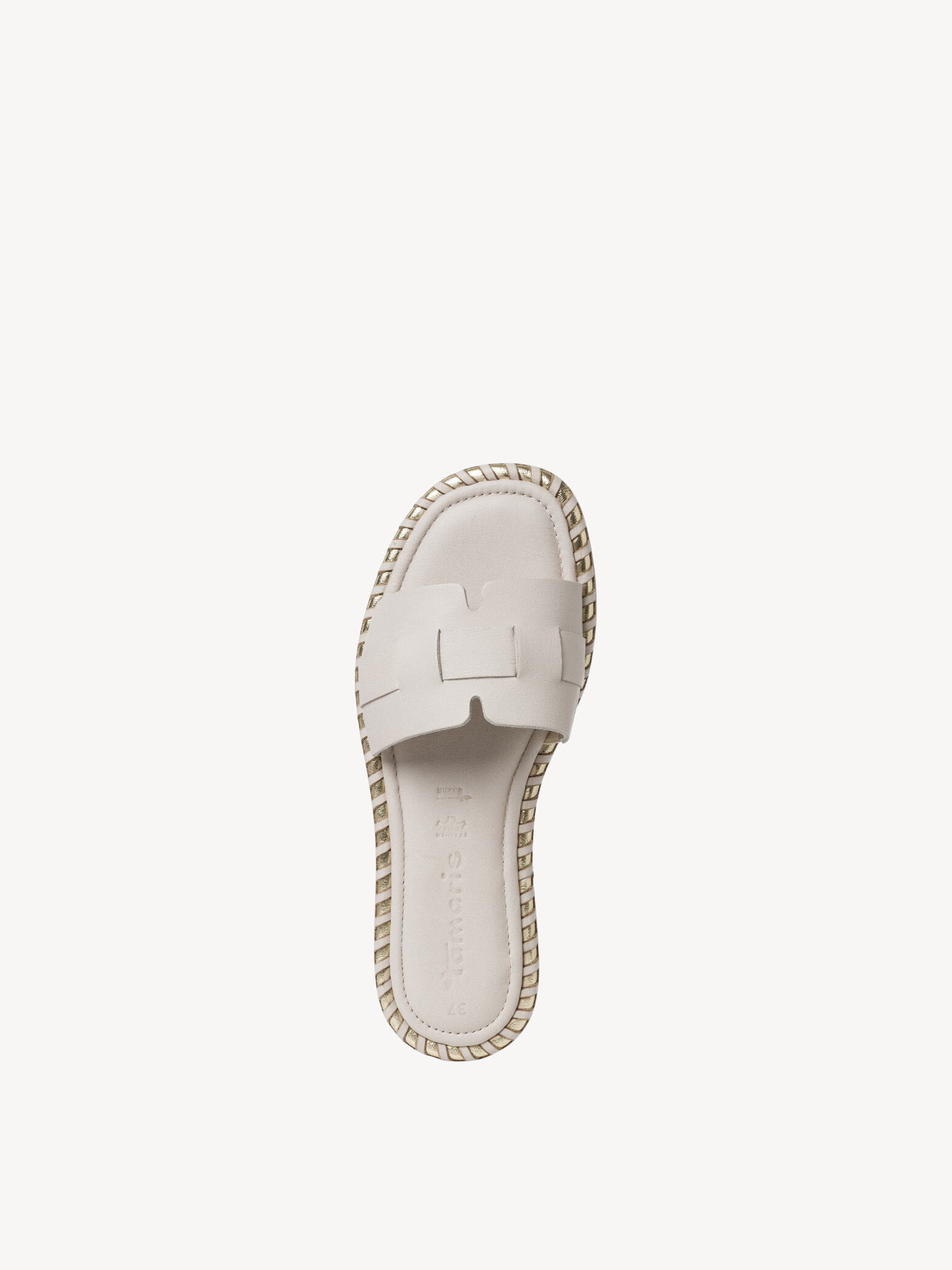 Mule en cuir - beige