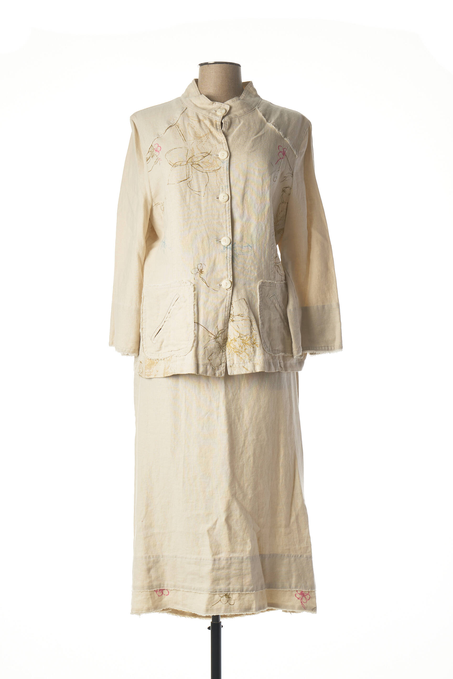 Francoise De France Ensembles Jupe Femme couleur beige