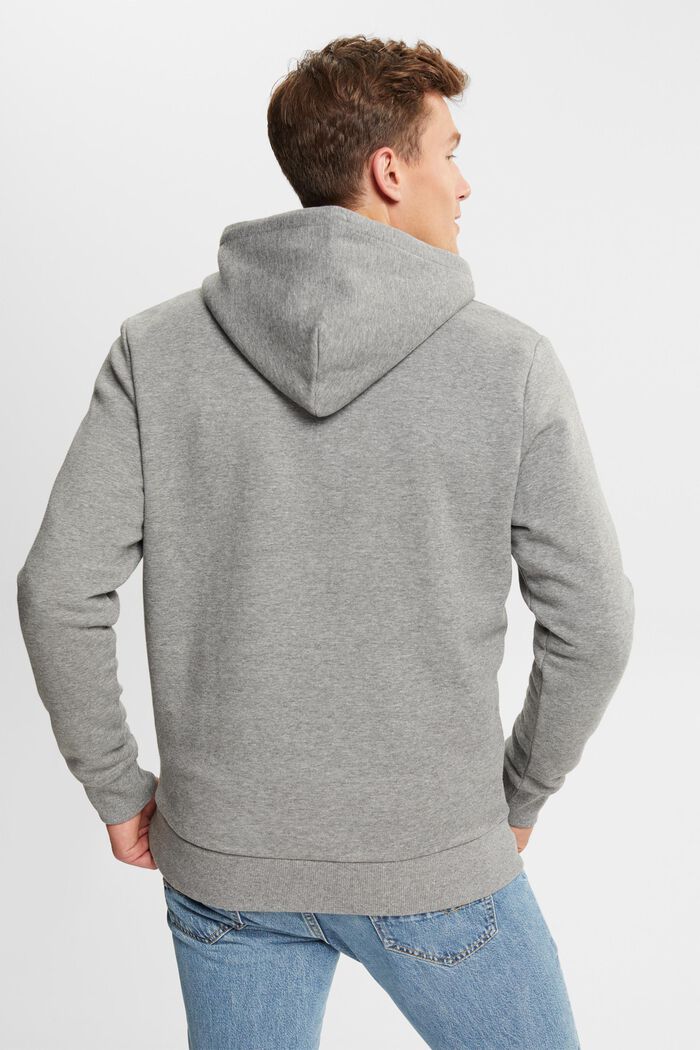 Recycelt: Hoodie mit Logo-Strickerei
