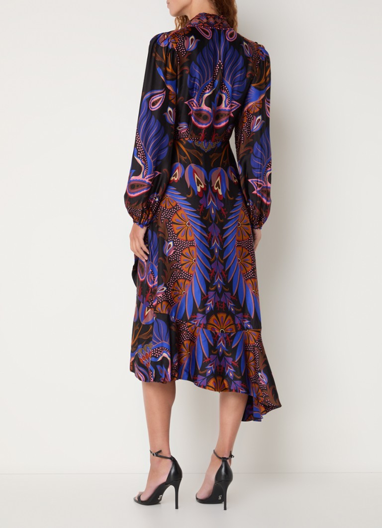 Rochie midi cu imprimeu de inimă Farm Rio