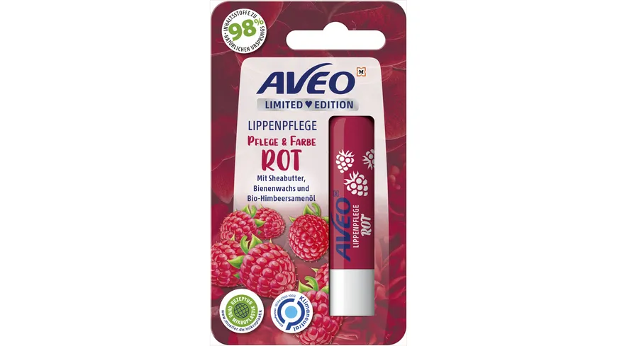 AVEO Lippenpflege Pflege & Farbe Rot 4.8 g