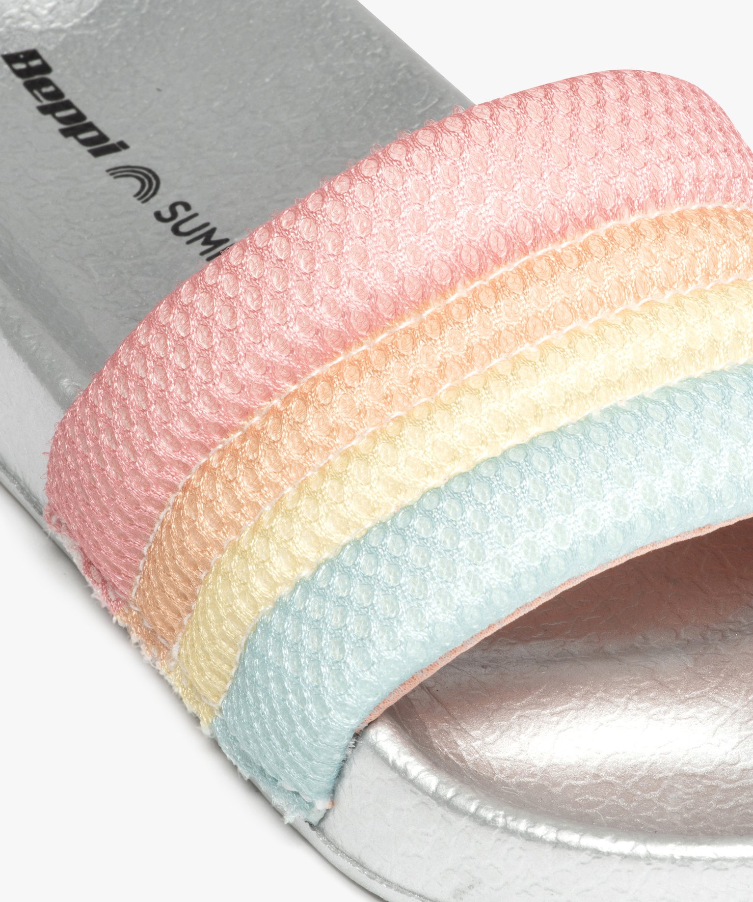 Mules de piscine fille à bandeau en mousse multicolore - Beppi multicolore | GEMO