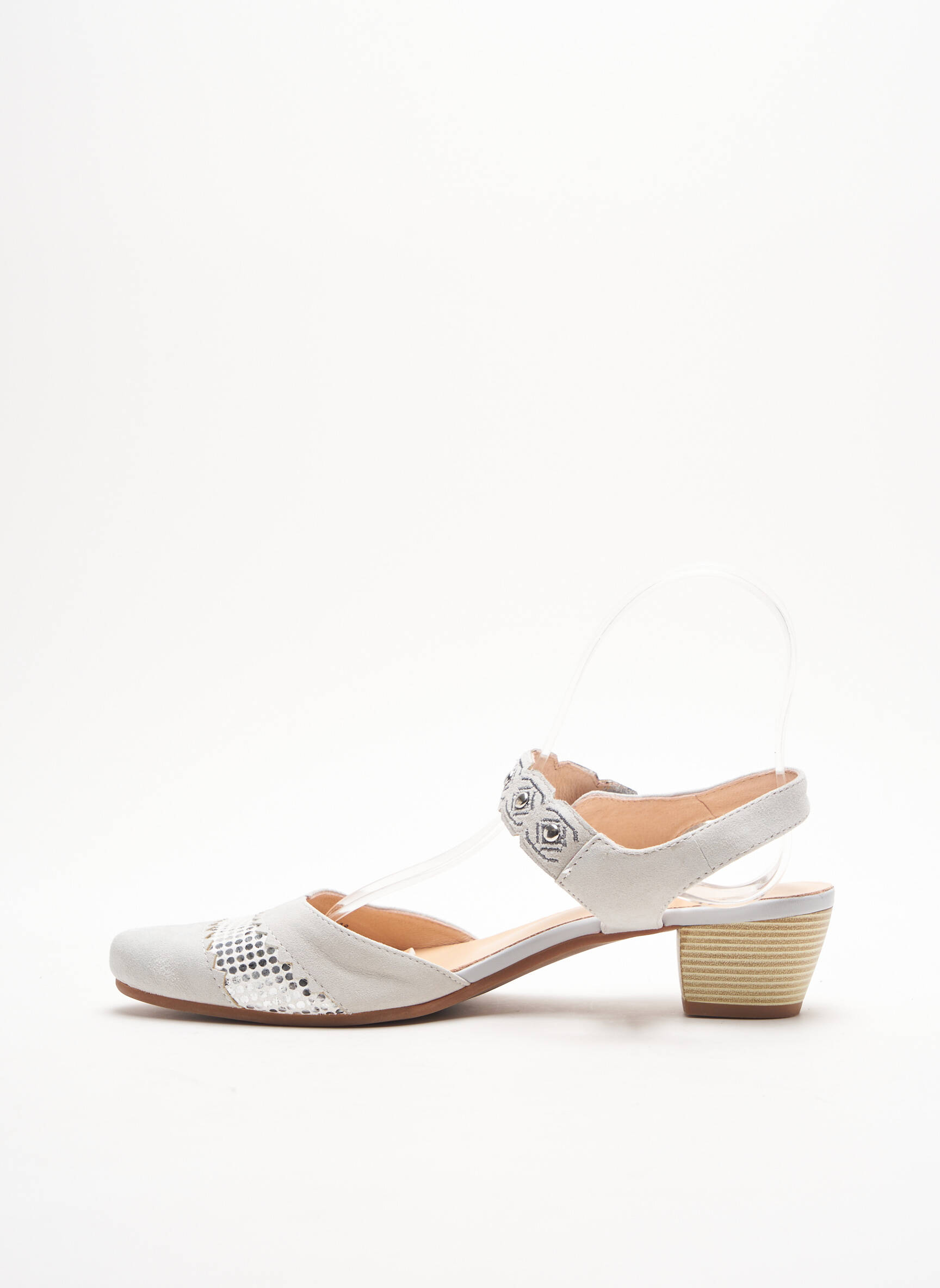 Fugitive By Francesco Rossi Sandales Nu Pieds Femme couleur gris