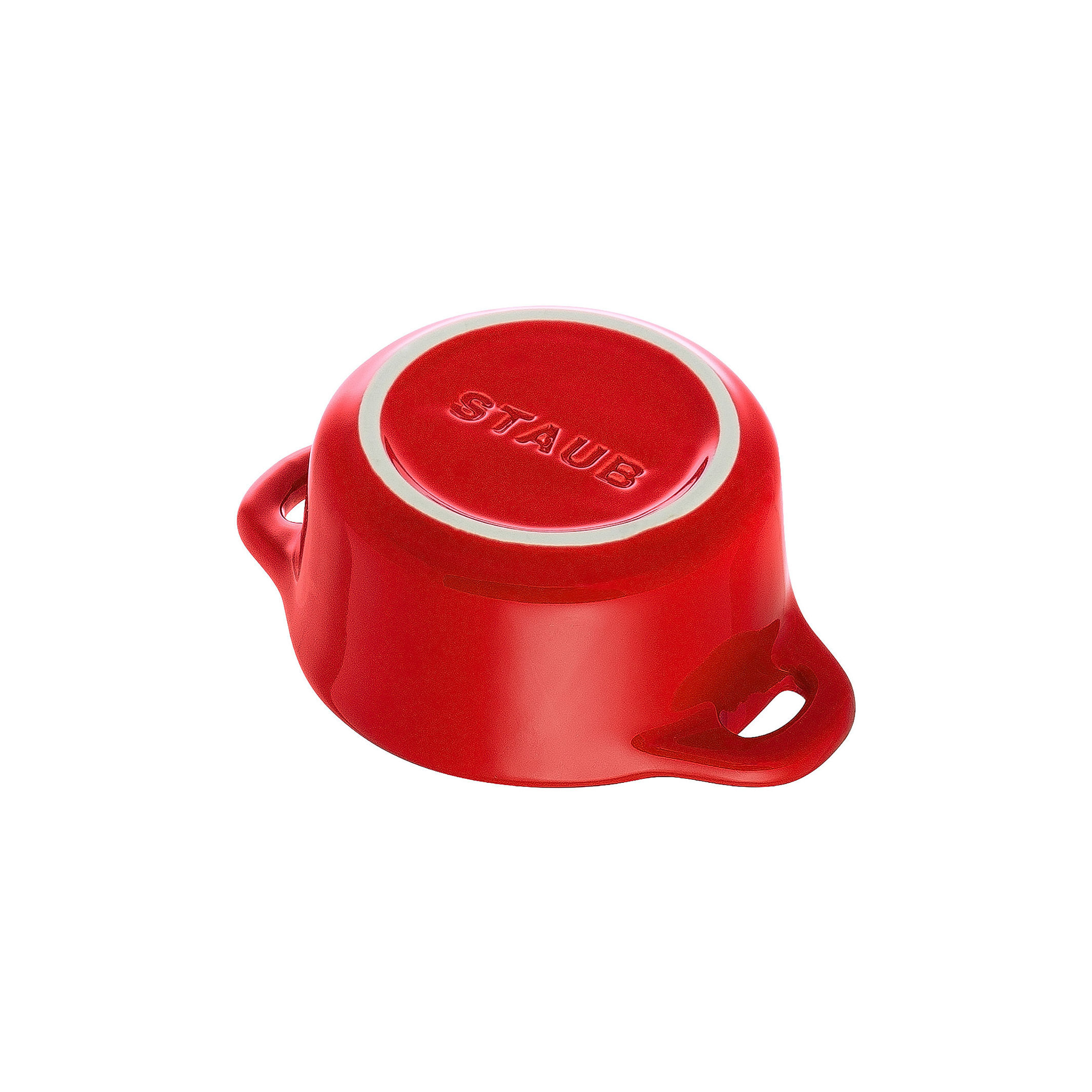 Mini Cocotte 10 cm, rund, Kirsch-Rot, Keramik