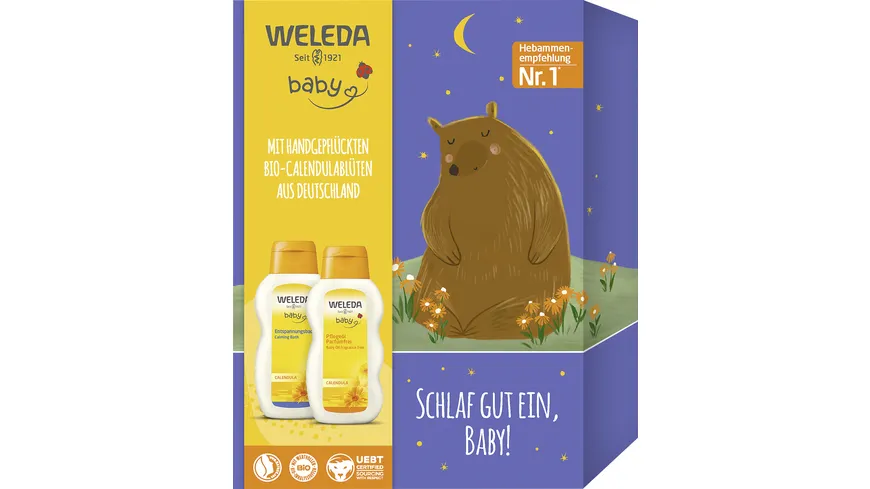 WELEDA Calendula Schlaf gut ein, Baby! Geschenkpackung