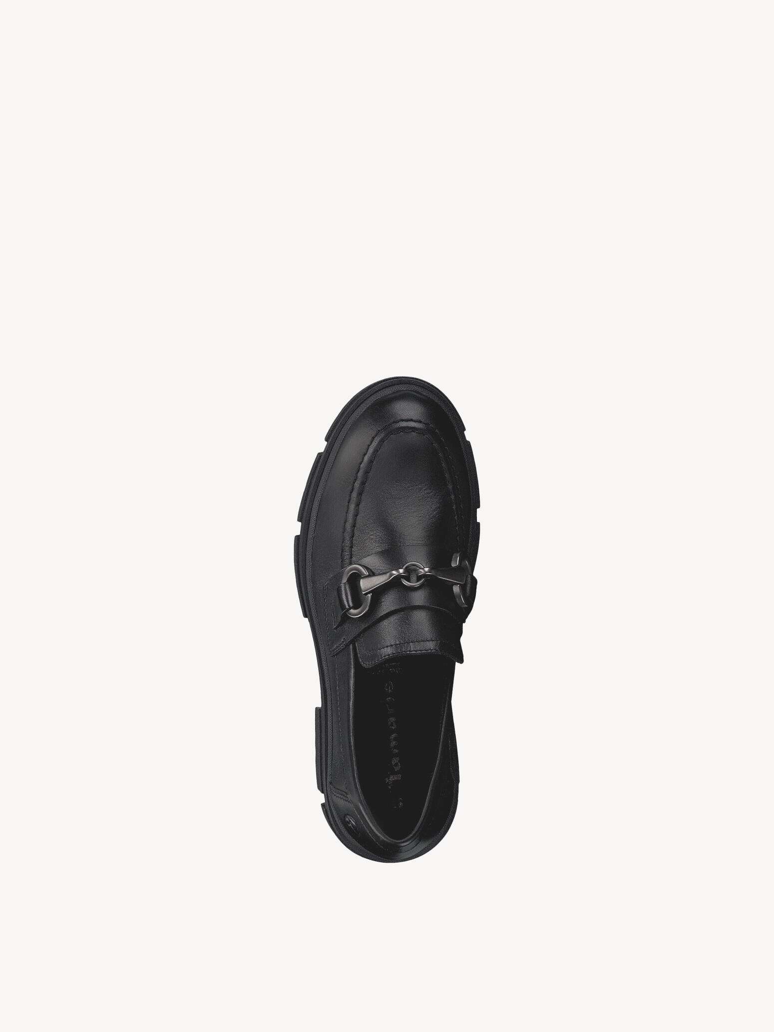 Slipper en cuir - noir