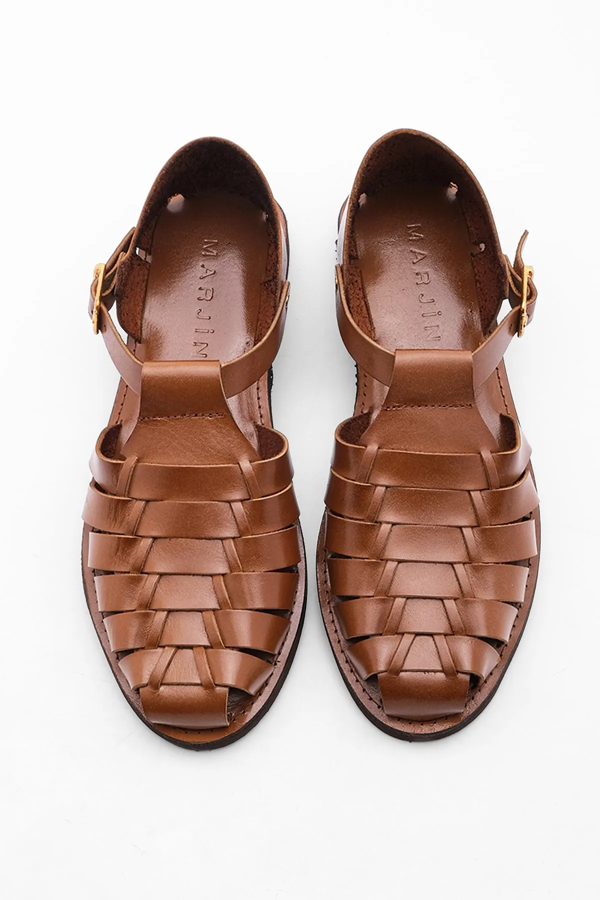 Marjin  Sandalette - Braun - Flacher Absatz