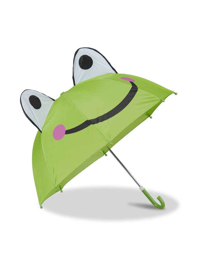relaxdays Kinderregenschirm Frosch in Grün günstig kaufen onesize