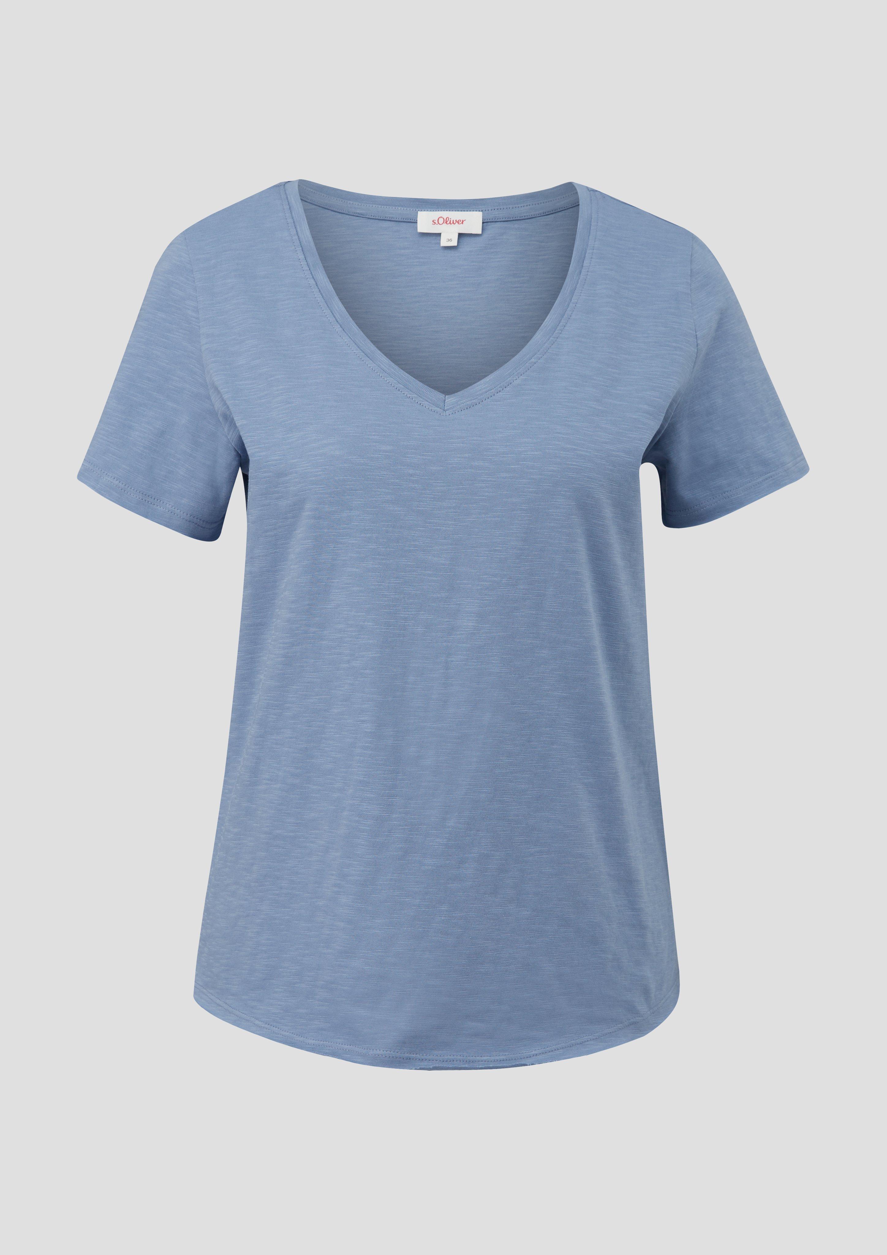T-Shirt mit V-Ausschnitt  2144477-5271