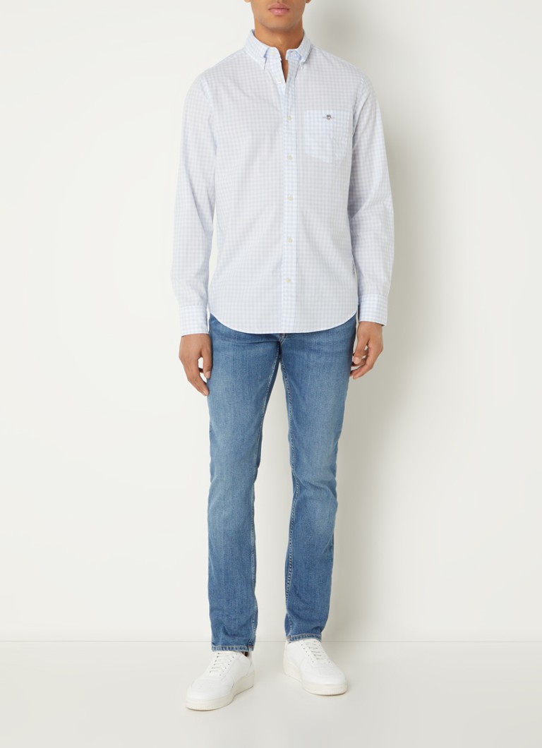 Camicia a quadri Gant dal taglio classico con logo ricamato.