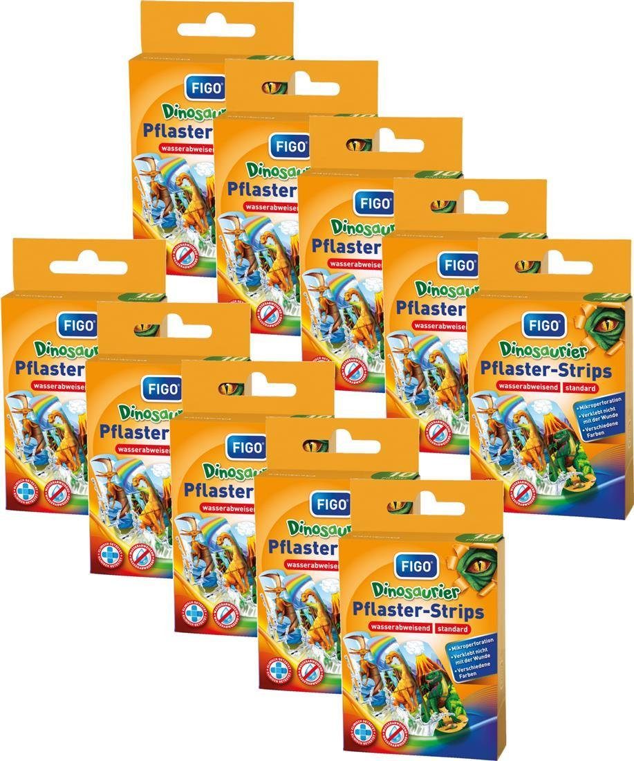 FIGO Fixierpflaster 100 Kinderpflaster Dinosaurier Kinderpflaster Pflaster Wundpflaster