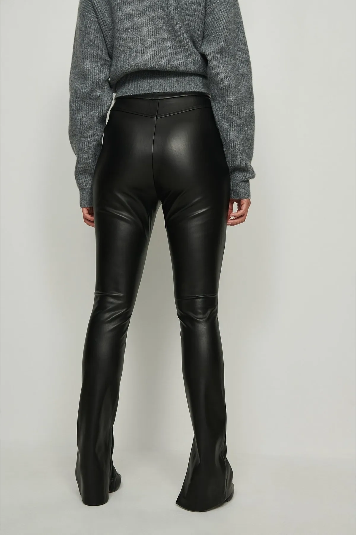 NA-KD  Sport-Leggings - Schwarz - Mittlerer Bund