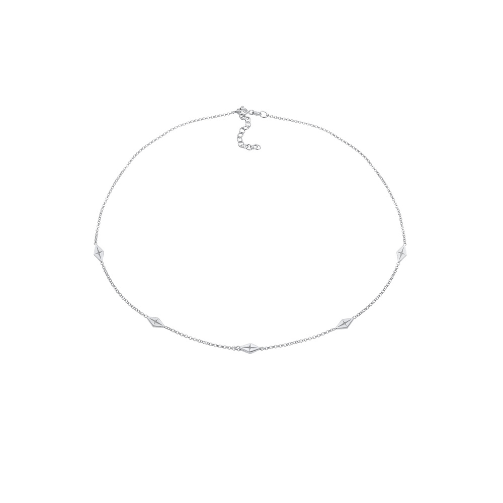 Elli Elli Collier Géo minimaliste en 925/1000 argent massif collier
